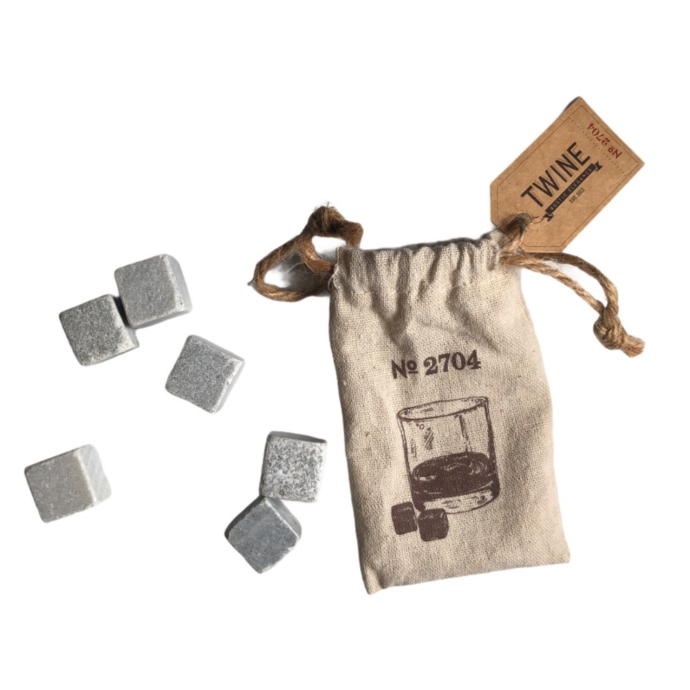 Glacier Rocks Whiskey Stones by Twine (set of 6)